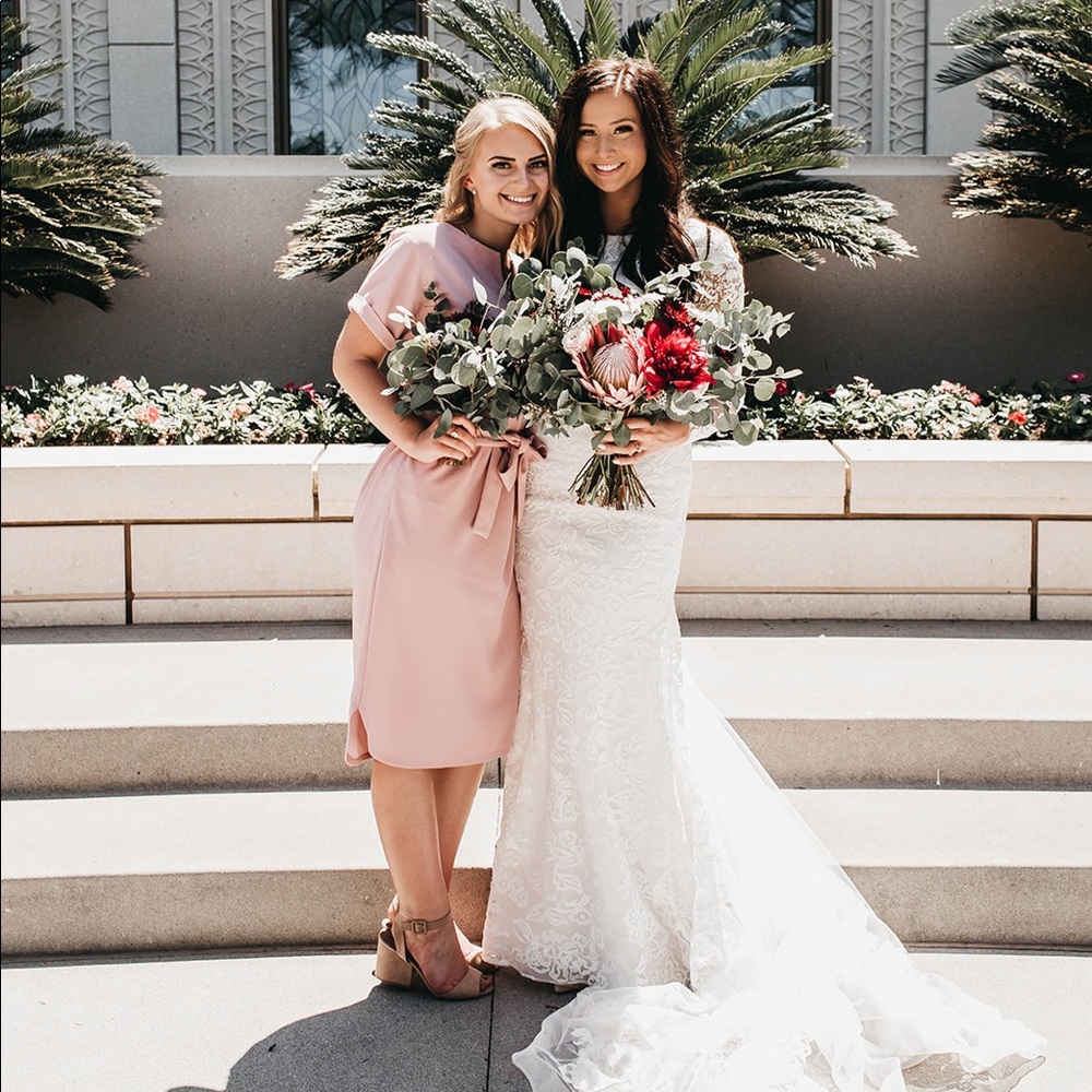 Blush Bridesmaid Dress